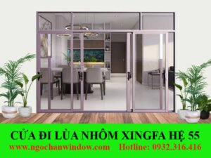 cửa lùa nhôm Xingfa