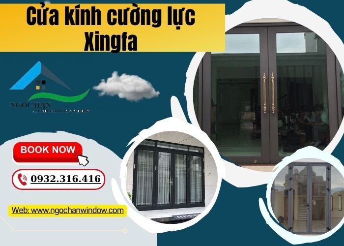 báo giá cửa kính cường lực Xingfa