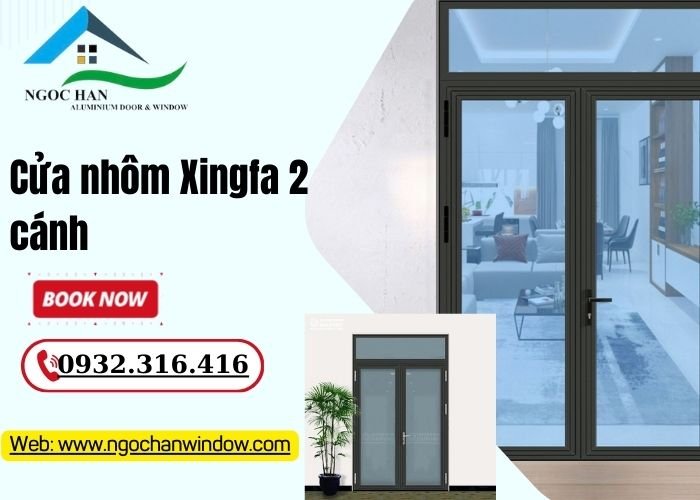 cửa nhôm Xingfa 2 cánh