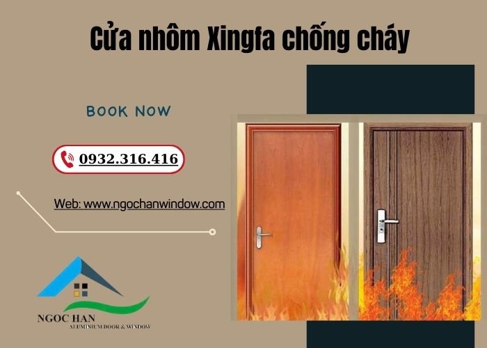 giá cửa nhôm Xingfa chống cháy