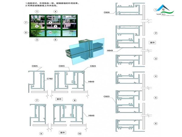 cửa nhôm Xingfa mặt dựng