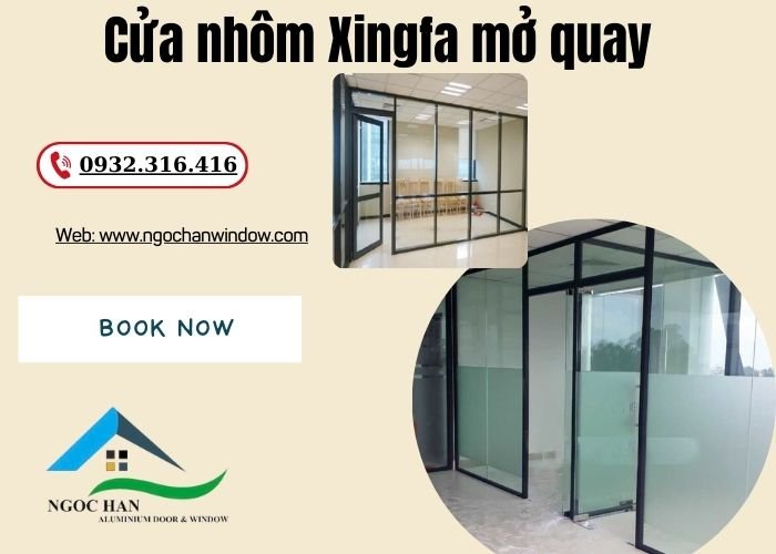 cửa nhôm Xingfa mở quay