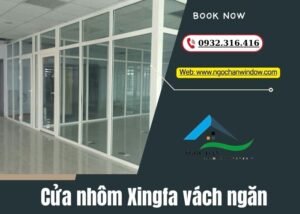 cửa nhôm Xingfa vách ngăn