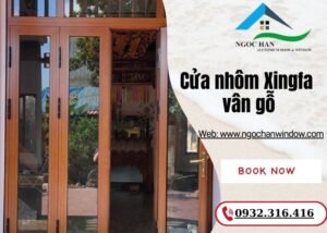 cửa nhôm Xingfa vân gỗ