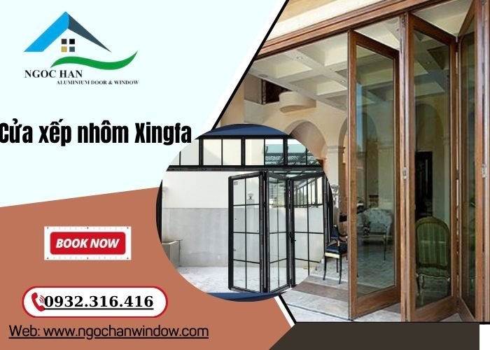 báo giá cửa xếp nhôm Xingfa