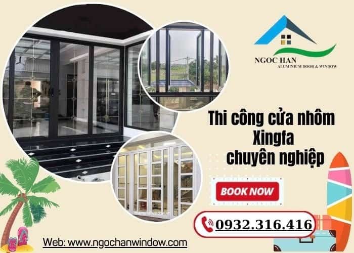 thi công cửa nhôm Xingfa chuyên nghiệp