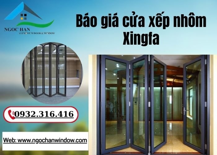 báo giá cửa xếp nhôm Xingfa