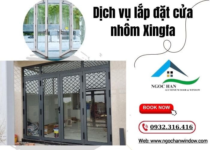 dịch vụ lắp đặt cửa nhôm Xingfa