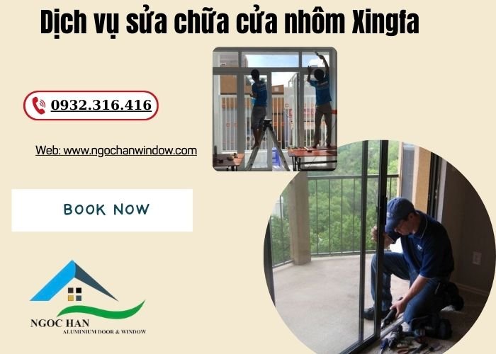 dịch vụ sửa chữa cửa nhôm Xingfa